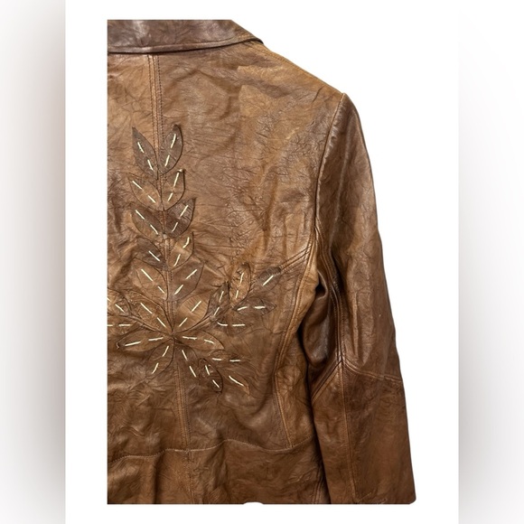 Beautiful vintage brown leather jacket - Picture 11 of 12